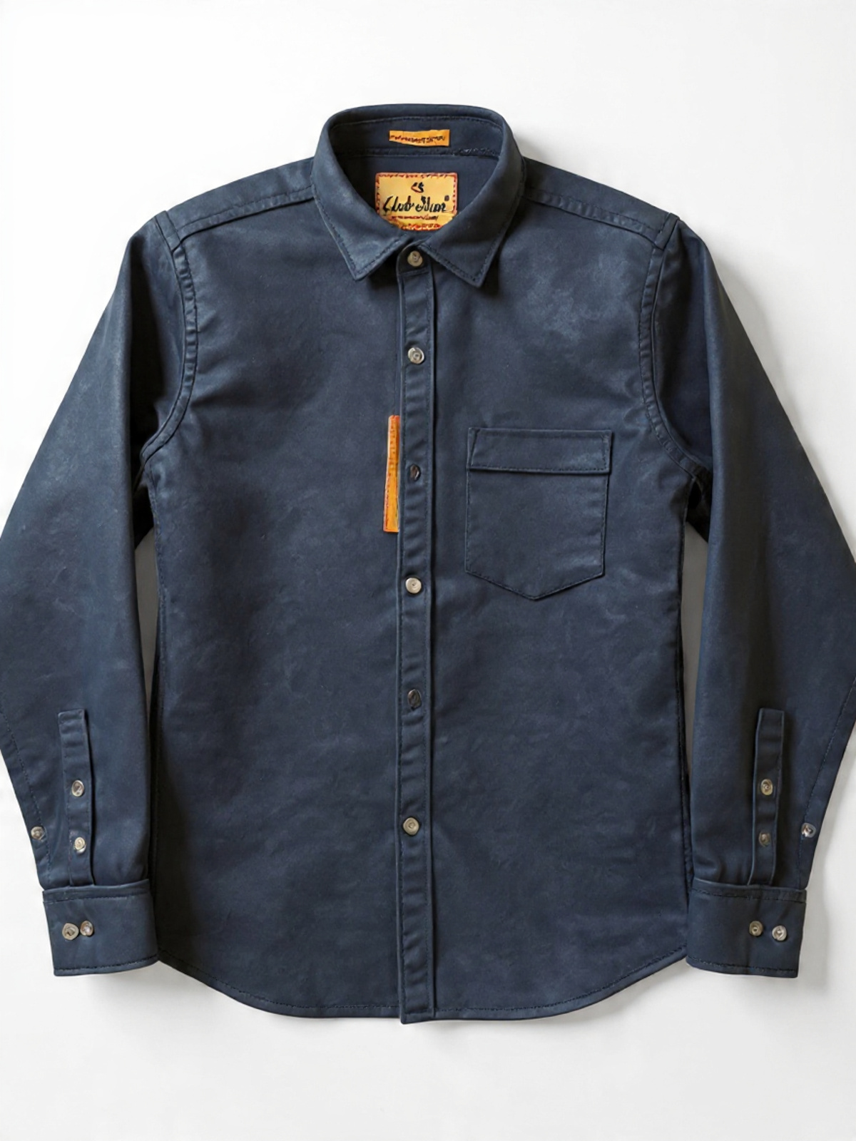 Men’s Denim Blue Casual Full Sleeve Shirt