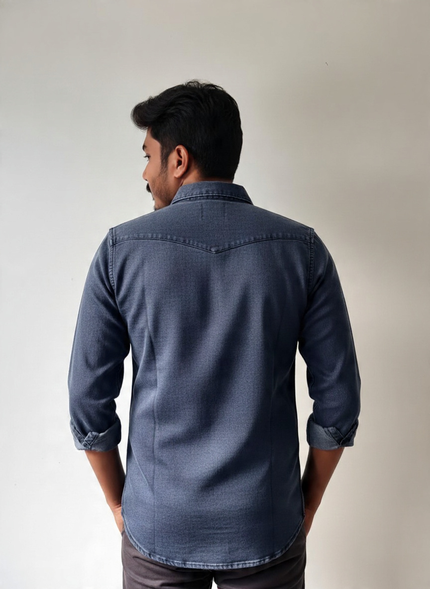 Men’s Denim Blue Shirt 