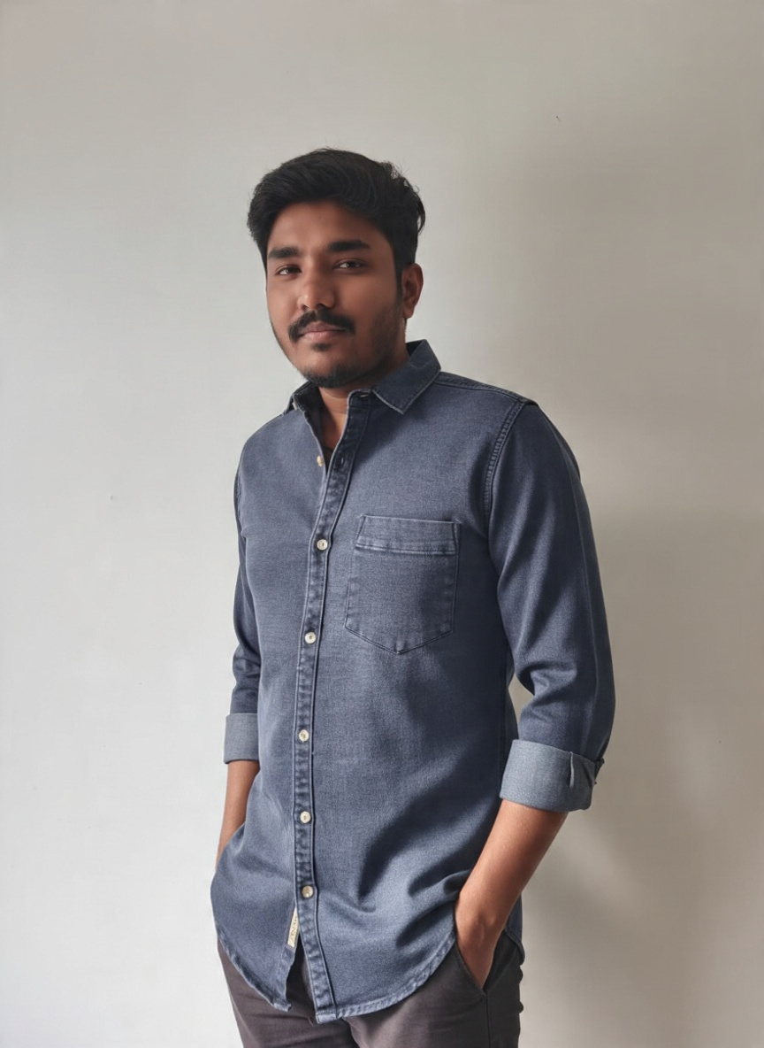 Men’s Denim Blue Shirt 