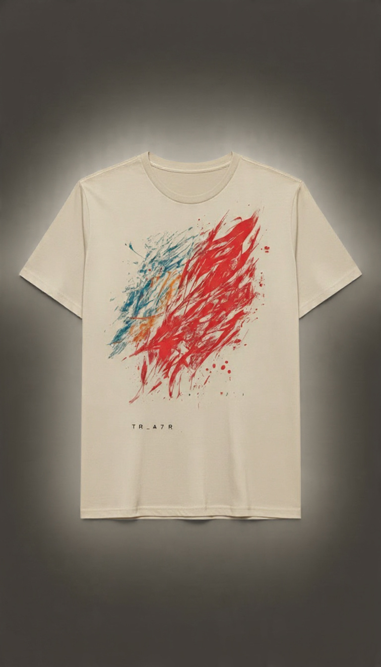 Beige Classic Men's Oversized T-shirt