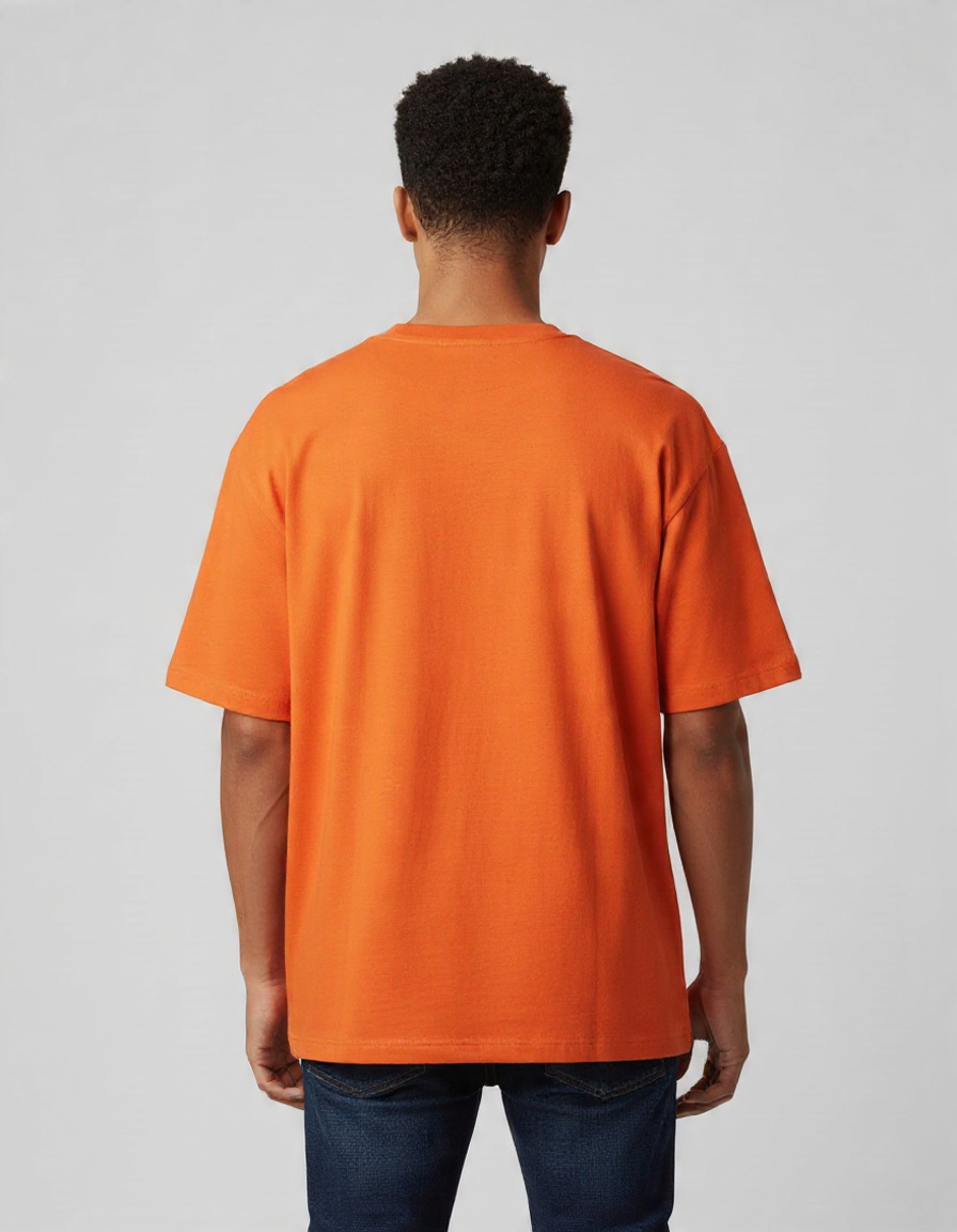 Orange Classic Men's Oversized T-shirt