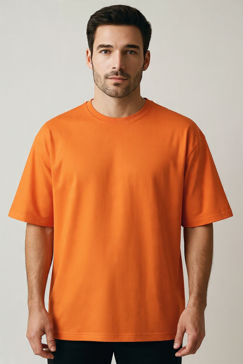 Orange Classic Men's Oversized T-shirt