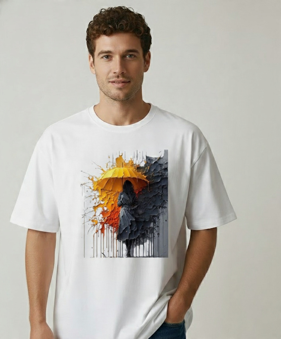 White Men's Oversized T-shirt